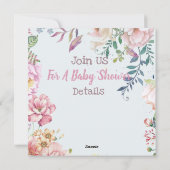 Verzegeling Baby shower Uitnodiging (Achterkant)