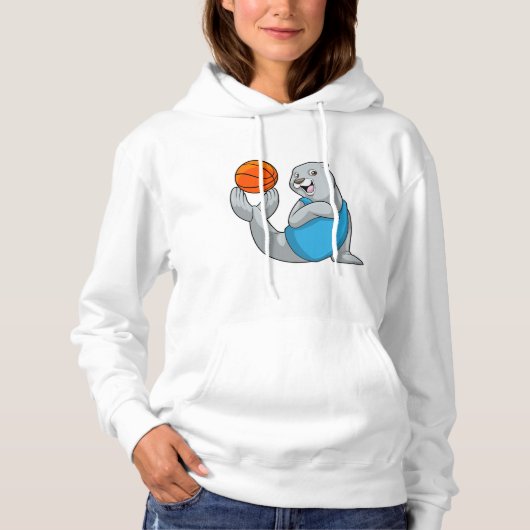 Verzegeling bij de Basketball Sports Hoodie (Voorkant)