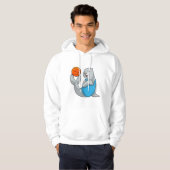 Verzegeling bij de Basketball Sports Hoodie (Voorkant volledig)