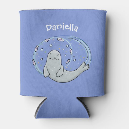 Verzegeling met een fijne zegel en illustratie van blikjeskoeler (Voorkant)