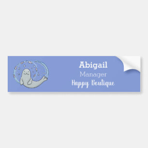 Verzegeling met een fijne zegel en illustratie van bumpersticker