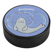 Verzegeling met een fijne zegel en illustratie van hockey puck (3/4)