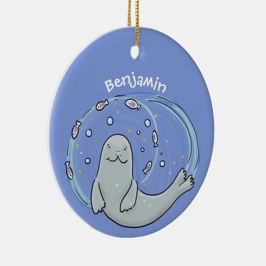 Verzegeling met een fijne zegel en illustratie van keramisch ornament (Rechts)