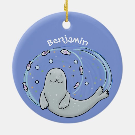 Verzegeling met een fijne zegel en illustratie van keramisch ornament (Achterkant)