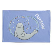 Verzegeling met een fijne zegel en illustratie van kussensloop (Achterkant)