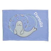 Verzegeling met een fijne zegel en illustratie van kussensloop (Voorkant)