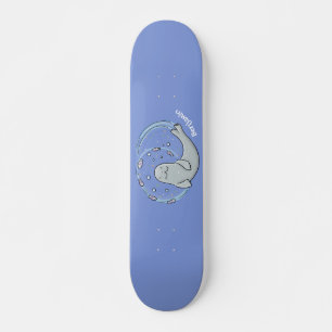 Verzegeling met een fijne zegel en illustratie van persoonlijk skateboard