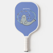 Verzegeling met een fijne zegel en illustratie van pickleball paddle (Achterkant)