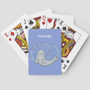 Verzegeling met een fijne zegel en illustratie van pokerkaarten
