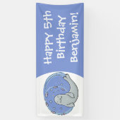 Verzegeling met een fijne zegel en illustratie van spandoek (Verticaal)