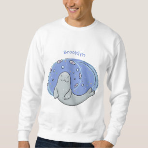 Verzegeling met een fijne zegel en illustratie van trui