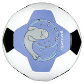 Verzegeling met een fijne zegel en illustratie van voetbal (Gedraaid)