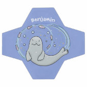 Verzegeling met een fijne zegel en illustratie van voetbal (Enkel)