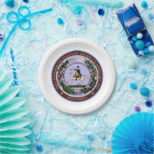 VERZEGELING VAN DE CONDEDERACY PAPIEREN BORDJE (Feest)