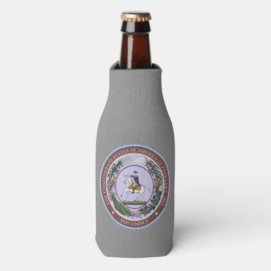 Verzegeling van de Confederatie Flesjeskoeler (Fles Voorkant)