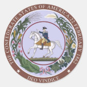 Verzegeling van de CSA-Stickers Ronde Sticker (Voorkant)