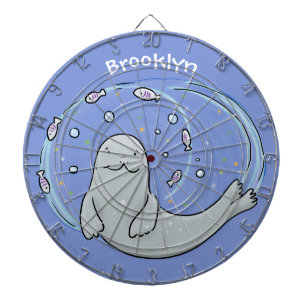 Verzegeling van de geluksvogel en illustratie van  dartbord