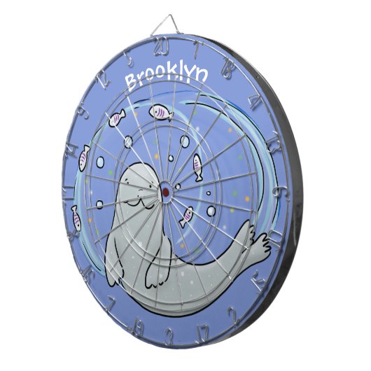 Verzegeling van de geluksvogel en illustratie van  dartbord (Voorkant Rechts)