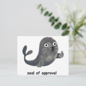 Verzegeling van de goedkeuring briefkaart (Staand voorkant)