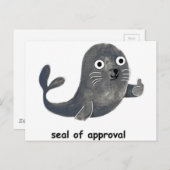 Verzegeling van de goedkeuring briefkaart (Voorkant / Achterkant)