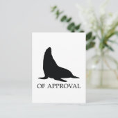 Verzegeling van de goedkeuring briefkaart (Staand voorkant)