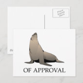 Verzegeling van de goedkeuring briefkaart (Voorkant / Achterkant)