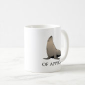 Verzegeling van de goedkeuring koffiemok (Voorkant rechts)