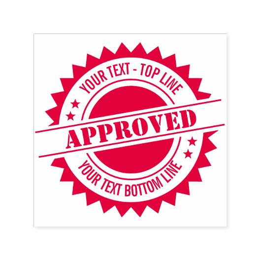 Verzegeling van de goedkeuring of van een ander ze  zelfinktende stempel (Design)