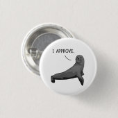 Verzegeling van de goedkeuring ronde button 3,2 cm (Voorkant /achterkant)