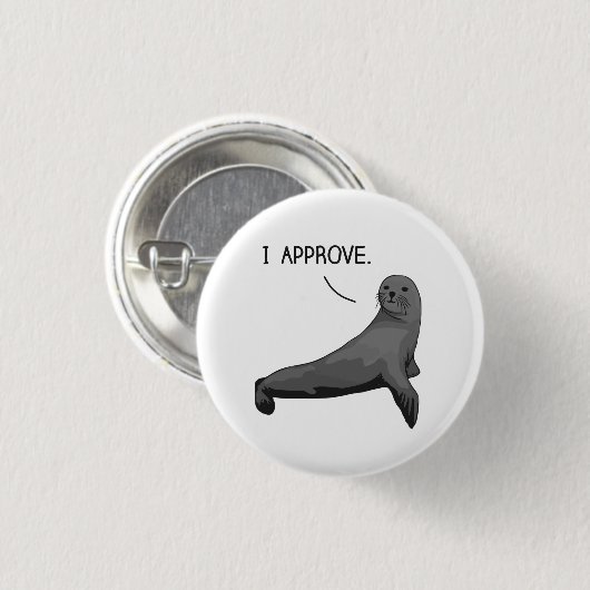 Verzegeling van de goedkeuring ronde button 3,2 cm (Voorkant /achterkant)