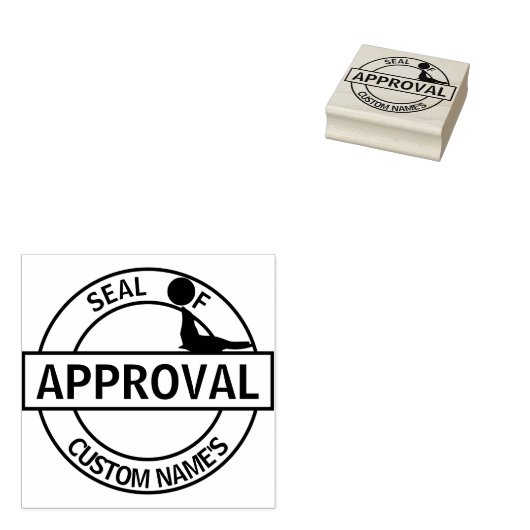 Verzegeling van de goedkeuring rubberstempel (Gestempeld)
