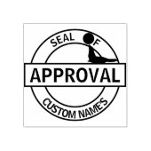 Verzegeling van de goedkeuring rubberstempel (Afrduk)