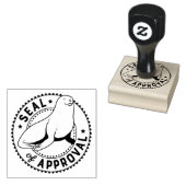 Verzegeling van de goedkeuring rubberstempel (Gestempeld)
