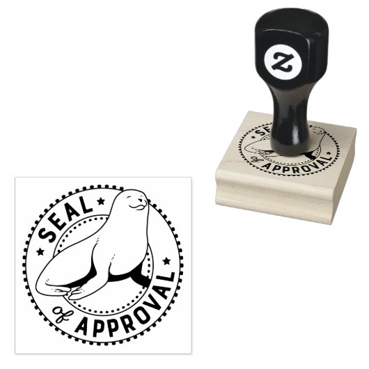 Verzegeling van de goedkeuring rubberstempel (Gestempeld)