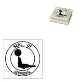 Verzegeling van de goedkeuring rubberstempel (Gestempeld)