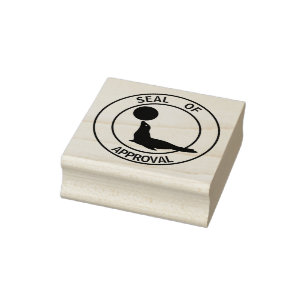 Verzegeling van de goedkeuring rubberstempel