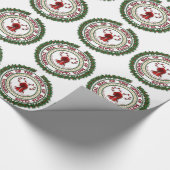 Verzegeling van de Kantoor van Santa Claus Gift Wr Cadeaupapier (Hoek)