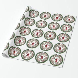 Verzegeling van de Kantoor van Santa Claus Gift Wr Cadeaupapier