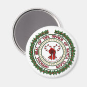 Verzegeling van de Kantoor van Santa Claus Magnet (Voorkant / Achterkant)
