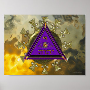 Verzegeling van de levenwet van het licht poster