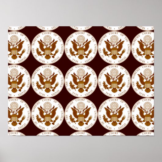 Verzegeling van het Amerikaanse Hooggerechtshof Poster (Voorkant)