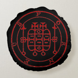 Verzegeling van het Forneus Ultimate-symbool Round Rond Kussen