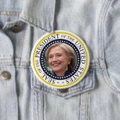 Verzegeling van het President van de Verenigde Sta Ronde Button 4,0 Cm (In situ)