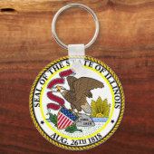 Verzegeling van Illinois Sleutelhanger (Voorkant)