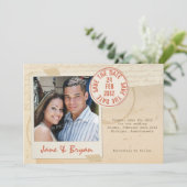 Verzegeling van liefde - Sla de datumkaart op Save The Date (Staand voorkant)