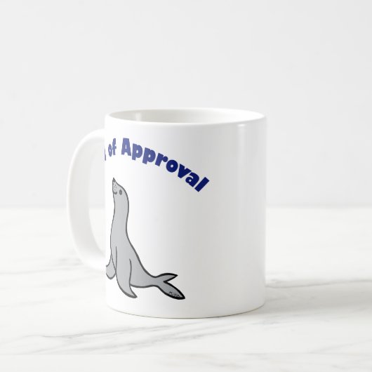 Verzegeling van Mok van goedkeuring Funny gift voo (Voorkant links)