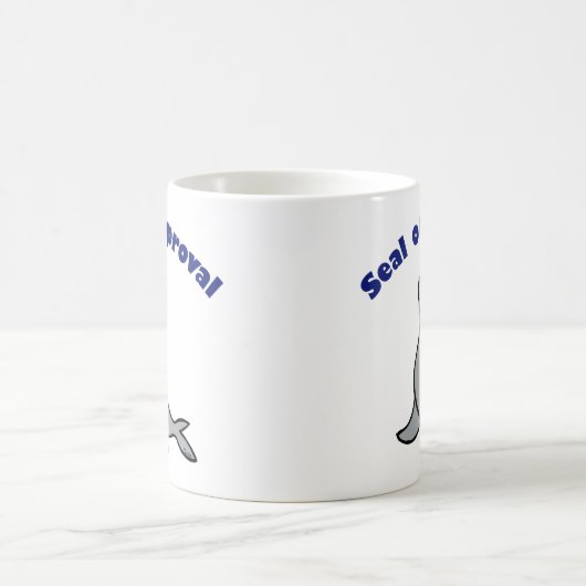 Verzegeling van Mok van goedkeuring Funny gift voo (Center)