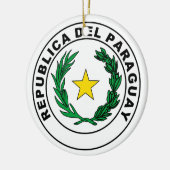 Verzegeling van Paraguay Keramisch Ornament (Links)