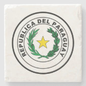 Verzegeling van Paraguay Stenen Onderzetter (Voorkant)