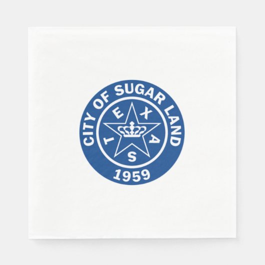 Verzegeling van suikerland (Texas) Servet (Voorkant)